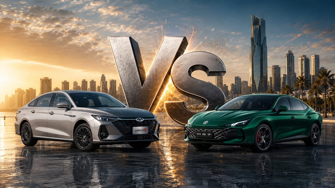 Chery Arrizo 8 Pro vs MG 7: Luxury Sedan or Sporty Fastback for KSA Buyers?