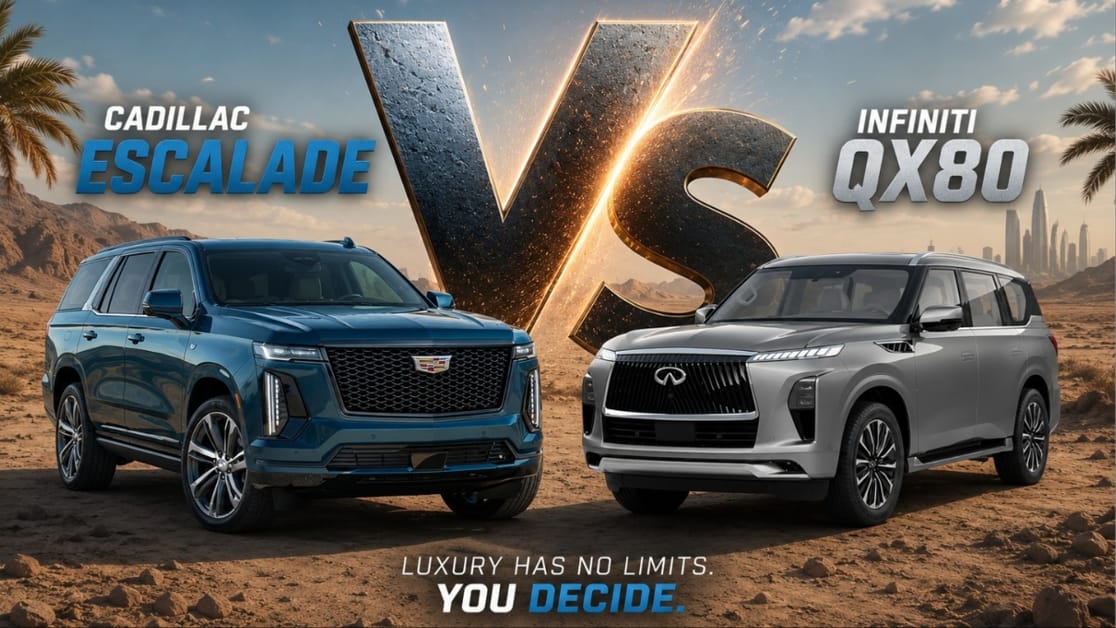 Full-Size Luxury SUVs: Cadillac Escalade vs. Infiniti QX80 Compared